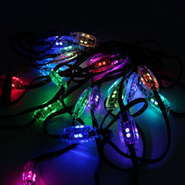 Cordas do seixo do diodo emissor de luz do RGB do bulbo geado das luzes do seixo do RGB da propaganda comercial