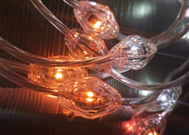 A corda clara da cortina do diodo emissor de luz ilumina 360 graus que veem o diâmetro do anjo 22mm