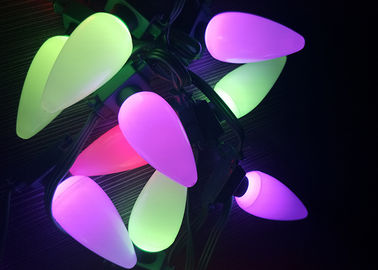 A corda decorativa do diodo emissor de luz do evento do feriado ilumina luzes de Natal espertas do diodo emissor de luz RGB