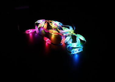 O seixo do PVC SMD5050 RGB ilumina 0,028 ampères de decoração alta do parque temático de Brigtness